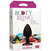 Doc Johnson Booty Bling Small Black Plug with Pink Jewel - Beginner Anal Pleasure Toy - Model BB-SP1 - Unisex - Intimate Delight - Black/Pink - Adult Naughty Store