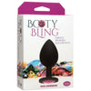 Doc Johnson Booty Bling Large Butt Plug - Model 3.8 - Black/Pink - For Sensual Anal Pleasure - Adult Naughty Store