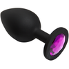 Doc Johnson Booty Bling Large Butt Plug - Model 3.8 - Black/Pink - For Sensual Anal Pleasure - Adult Naughty Store