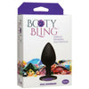 Doc Johnson Booty Bling Small Black Plug with Purple Jewel - Beginner Anal Pleasure Toy BL-101 - Unisex Pleasure in a Sensational Shade - Adult Naughty Store