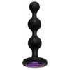 Booty Bling Jeweled Wearable Anal Beads - Purple: A Sensational Silicone Pleasure Experience for All Genders