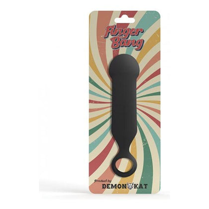 Demon Kat Silicone Finger Bang Toy - Model X3 - Unisex Pleasure - Black