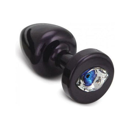 Diogol Anni R Cat's Eye T1 Crystal Purple Butt Plug - Elegant Metal Hypoallergenic Anal Toy