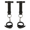 Easy Toys Door Jam Cuffs Black - Adjustable Bondage Restraints for Couples - Model XJ-3000 - Unisex - Wrist Restraints for Sensual Play - Black