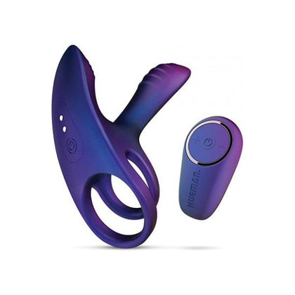 Hueman Infinity Ignite Vibrating Cock Ring - Purple: Ultimate Pleasure for Men's Intimate Delights