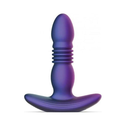 Introducing the Hueman Supernova Thrusting Butt Plug - Purple: Premium Thrusting Anal Pleasure for All Genders!