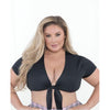 Escante Tie Top Black Queen Lingerie - Model TT-001 - Women's Plus Size 16-20 - Perfect for Sensual Bedroom Play - Adult Naughty Store