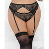 Escante Lace Romance Garterbelt - Model 1x/2x - Women's Plus Size Lingerie - Seductive Waist Accessory - Adult Naughty Store