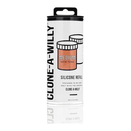 Clone-A-Willy Silicone Refill - Medium Tone - Create Your Perfect Replica Penis Cast - Model M7 - Unisex Pleasure - Realistic Skin-Tone Color
