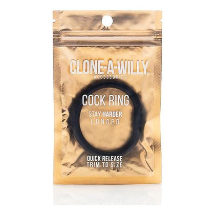Clone-A-Willy Cock Ring - Model X1 - Black - Enhance Stamina and Pleasure for Men
