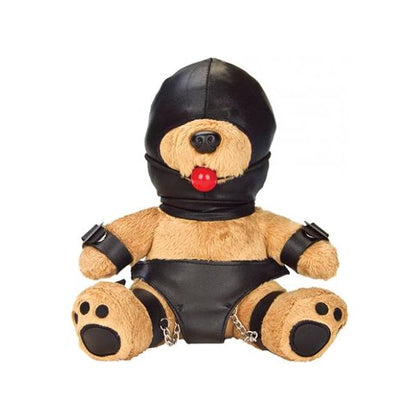 Bondage Bearz Gag Ball Gary - Premium Teddy Bear Gag Ball Toy for Adult BDSM Play - Model BBGB-01 - Unisex - Mouth Gag for Sensual Pleasure - Black