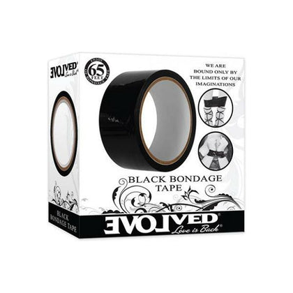 Evolved Bondage Tape - Black: The Ultimate PVC Self-Adhesive Bondage Tape for Sensual Restraint and Exploration