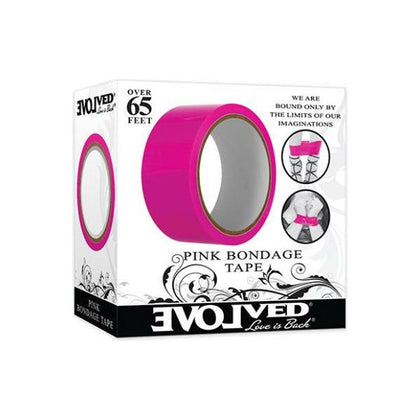 Evolved Bondage Tape - Pink: The Ultimate Self-Adhesive PVC Vinyl Bondage Tape for Sensual Pleasure