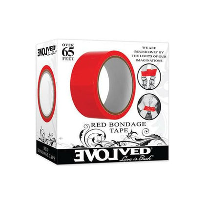 Evolved Bondage Tape - Red: The Ultimate PVC Self-Adhesive Bondage Tape for Sensual Exploration and Restraint
