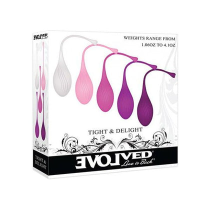 Evolved Tight & Delight 5 Pc Weighted Kegel Ball Set - Assorted Colors

Introducing the Evolved Tight & Delight 5 Pc Weighted Kegel Ball Set - The Ultimate Pleasure Training Kit for Enhanced Orgasms and Intimate Fitness