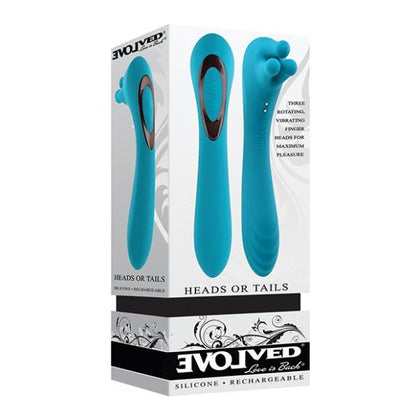 Evolved Heads Or Tails Rechargeable Vibrator - Teal

Introducing the Evolved Heads Or Tails Rechargeable Vibrator - Teal: The Ultimate Pleasure Duo for All Genders and Sensations