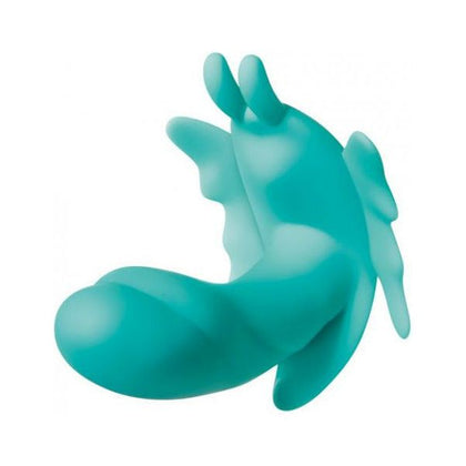 Evolved Novelties presents: The Butterfly Effect Green Rabbit Style Vibrator - Model BE-GR-001 - Dual Stimulating Pleasure for Women - Clitoral and G-Spot Teal Green Vibrator - Adult Naughty Store