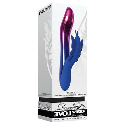 Evolved Firefly Dual Stim Vibrator - Model DF-2001 - Women's G-Spot and Clitoral Pleasure - Blue - Adult Naughty Store