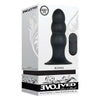 Kong Rechargeable Anal Plug With Remote Control - Model KRP-5000 - Unisex - Deep Pleasure - Black - Adult Naughty Store