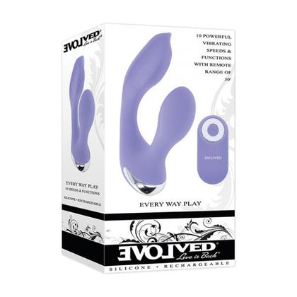 Evolved Every Way Play Remote Controlled Rabbit Vibrator - Model 5X - Lilac: Luxury Wearable Dual Stimulator for Women