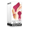 Introducing the Luxe Pleasure Frisky Finger Rechargeable Bullet Vibrator - Model FF-500X - For All Genders - Intense Pleasure - Burgundy