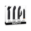 Evolved Four Play Set Black Bullet Vibrator with 3 Sleeves - Versatile Pleasure for Her - Adult Naughty Store