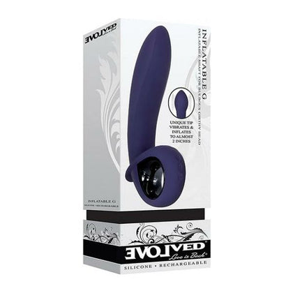 Evolved Inflatable G Rechargeable Vibrator - Purple