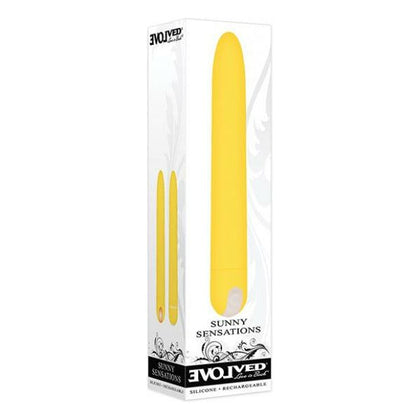 Evolved Sunny Sensations - Yellow: The Ultimate Rechargeable Vibrating Pleasure Wand for Women - Adult Naughty Store