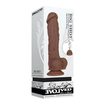 Evolved Big Shot Vibrating & Squirting Dong - Brown

Introducing the Evolved Big Shot Vibrating & Squirting Dong - Brown: The Ultimate Pleasure Experience for All! - Adult Naughty Store