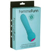 FemmeFunn Ultra Bullet Vibrator - Turquoise Blue, Powerful Mini Massager for Intense Pleasure