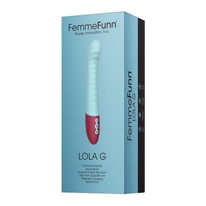 Femme Funn Lola G - Light Blue: The Ultimate Liquid Silicone G-Spot Vibrator for Mind-Blowing Pleasure