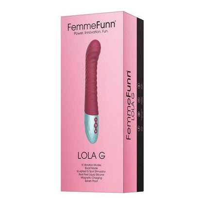 Femme Funn Lola G - Maroon: Powerful Liquid Silicone G-Spot Vibrator for Women