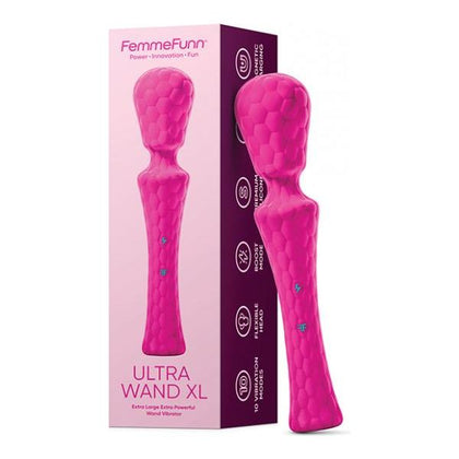 Femme Funn Ultra Wand XL - Powerful Personal Massager for Intense Pleasure - Model XLPW-001 - Female - Full Body Stimulation - Pink