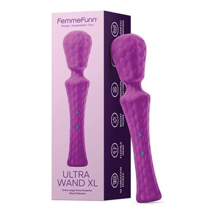 Femme Funn Ultra Wand XL - Powerful Purple Personal Massager for Intense Pleasure