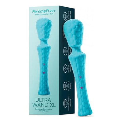 Femme Funn Ultra Wand XL - Turquoise: Powerful Silicone Massager for Intense Pleasure
