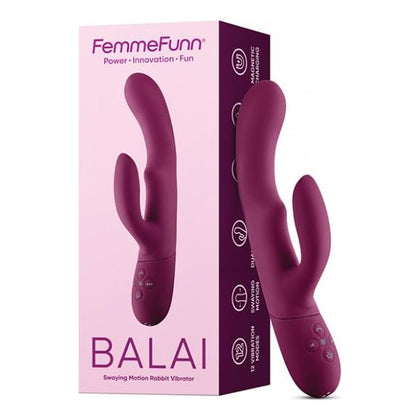 Femme Funn Balai Side To Side Swaying Rabbit - Fuchsia

Introducing the Sensational Femme Funn Balai Swaying Rabbit Vibrator - Model BSR-12F, Designed for Ultimate Pleasure, Exclusively for Her, in a Stunning Fuchsia Color