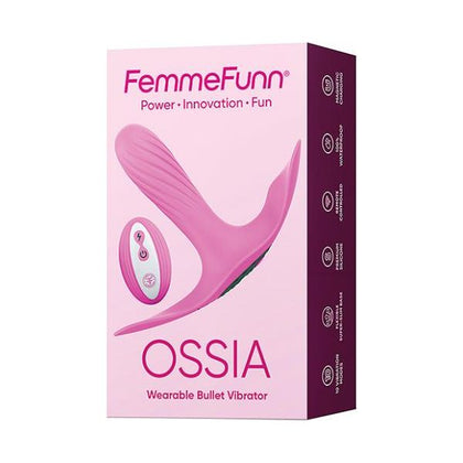 Femme Funn Ossia Wearable Bullet Vibrator - Model Ossia - 10 Vibration Modes - Female - Clitoral Stimulation - Pink