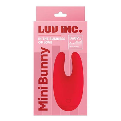 Luv Inc. U-Shape Mini Bunny - Red: The Ultimate Pleasure Companion for Intense Sensations and Delightful Stimulation - Adult Naughty Store