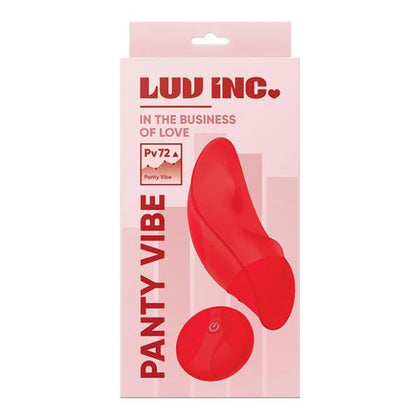Luv Inc. Remote Controlled Panty Vibe - Model RV-10 - Women's Clitoral Stimulation - Red