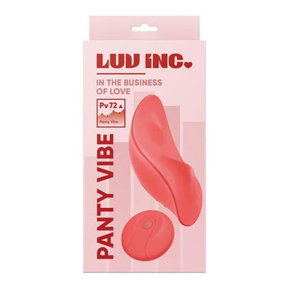 Luv Inc. Panty Vibe - Coral: The Ultimate Remote Controlled Silicone Panty Vibrator - Model PV-10 - For Women - Intense Pleasure Anywhere, Anytime!
