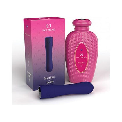 Lola Milani Mystique Bullet Vibrator - Model W/pink Bottle Dark Purple - Women's Clitoral Stimulator