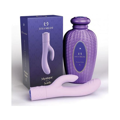 Lola Milani Mystique Rabbit Vibrator - Model EY02D | Female Dual-Action Clitoris & G-Spot Pleasure Toy - Lilac - Adult Naughty Store