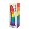 Silicone Rainbow Pride Dildo - The Ultimate Pleasure Experience for All Genders, with Suction Cup - Model RD-8.4.5