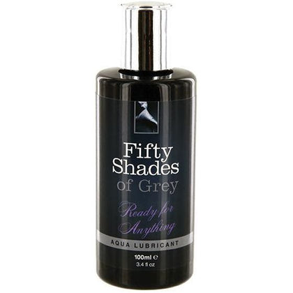 Fifty Shades of Grey Aqua Lubricant - Ready for Anything Water-Based Lube for Enhanced Intimate Play and Stimulation - Model: FSOG-RA-3.4OZ - Unisex - Versatile Pleasure Enhancer - Clear