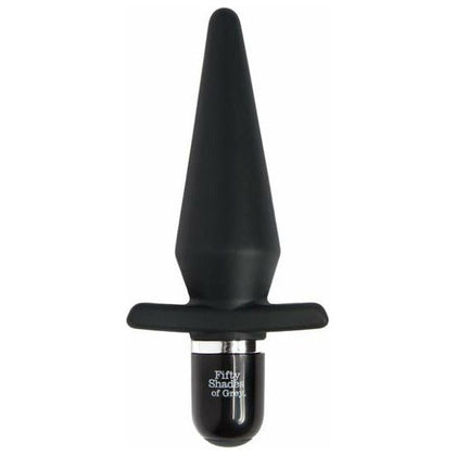 Delicious Fullness Vibrating Butt Plug by Fifty Shades of Grey - Model DFVP-001 - Unisex Anal Pleasure - Sensual Black