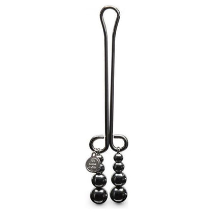 Lovehoney Fifty Shades Darker Just Sensation Beaded Clitoral Clamp - Model DS-BC-001 - Women's Intimate Pleasure Toy - Enhances Clitoral Stimulation - Silver