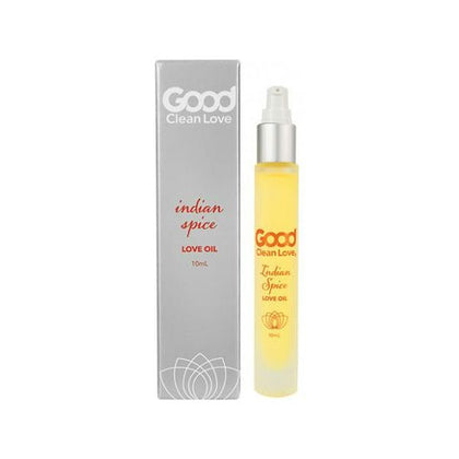 Good Clean Love Indian Spice Love Oil - 10ml: Sensual Arousal Elixir for Intimate Touch and Massage