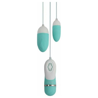GigaLuv Dual Vibra Bullets 10-Function Tiffany Blue Silicone Vibrating Bullet for Enhanced Pleasure