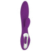 GigaLuv Vega Duplex Purple Rabbit Style Vibrator - 7 Mode Rechargeable Silicone Clitoral Stimulator - Adult Naughty Store