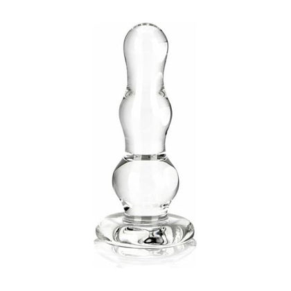 Glas 4-Inch Clear Glass Butt Plug for Anal Pleasure - Model BPCG-4 - Unisex - Temperature Play - Transparent - Adult Naughty Store